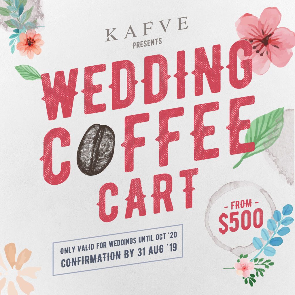 KAFVE Wedding Coffee Cart Promo Poster