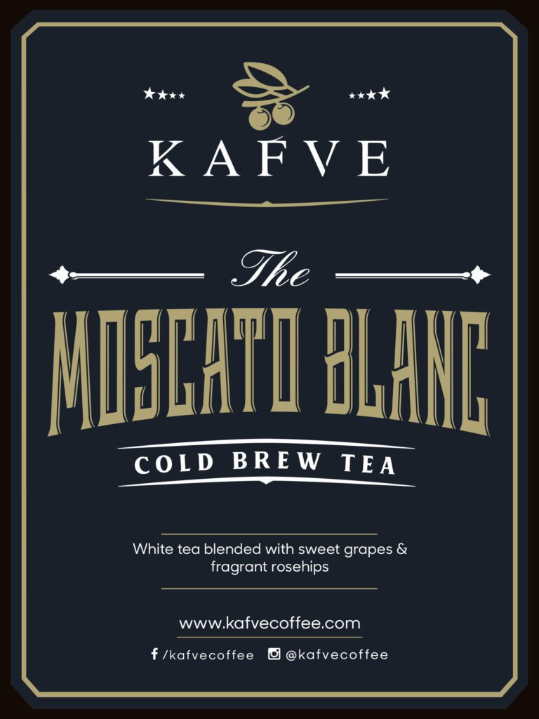 KAFVE Cold Brew Moscato Label Design