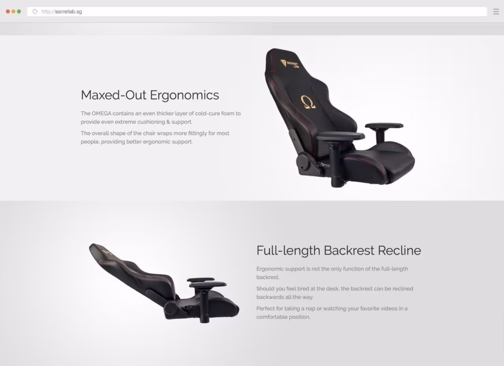 Secretlab Website Mockup 3