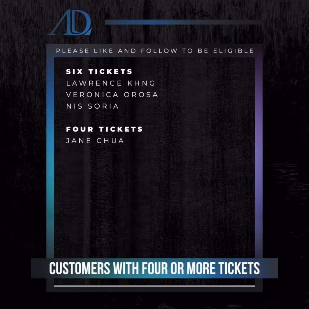 AD Live Grand Opening Tickets Count Poster