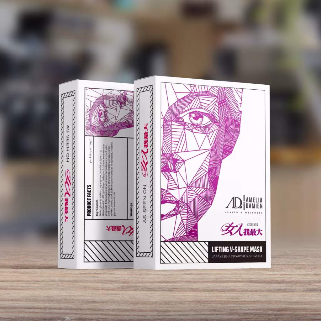 AD Live Lifting V-Shape Mask Product Design