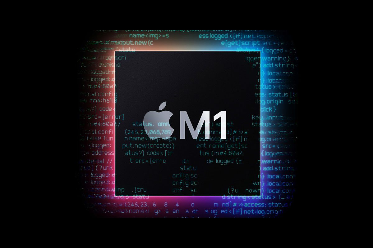 M1 Logo with Virus Overlay