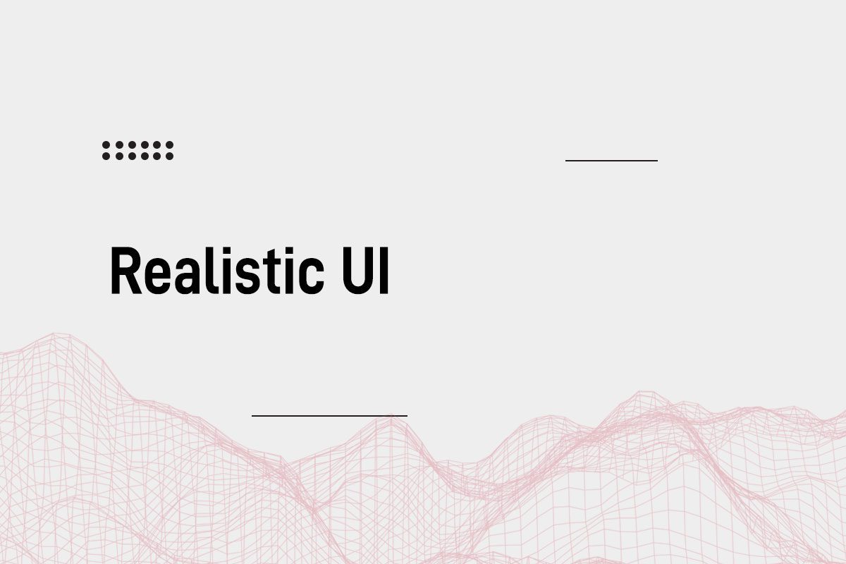 Realistic UI Blogpost Cover