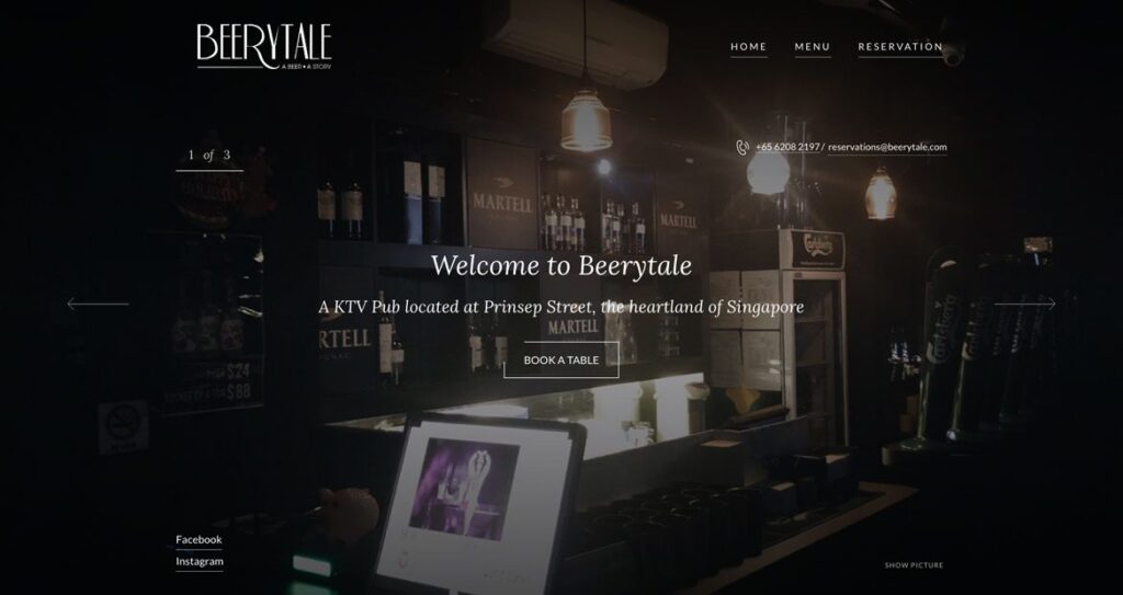 Beerytale Website Screenshot