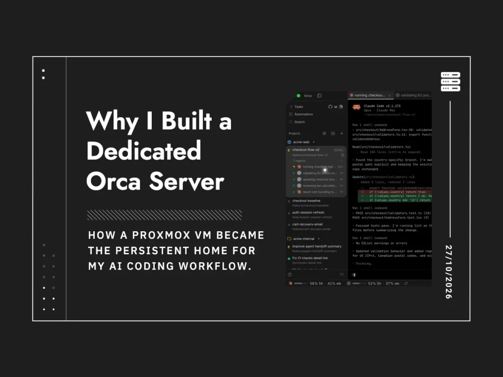 Why I Built a Dedicated Orca Server